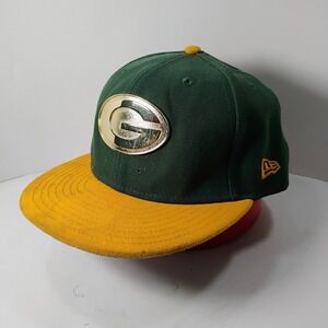 2016 NFL New Era Draft Cap 59 Fifty Fitted Hat Packers Size 7 3/8 Distressed